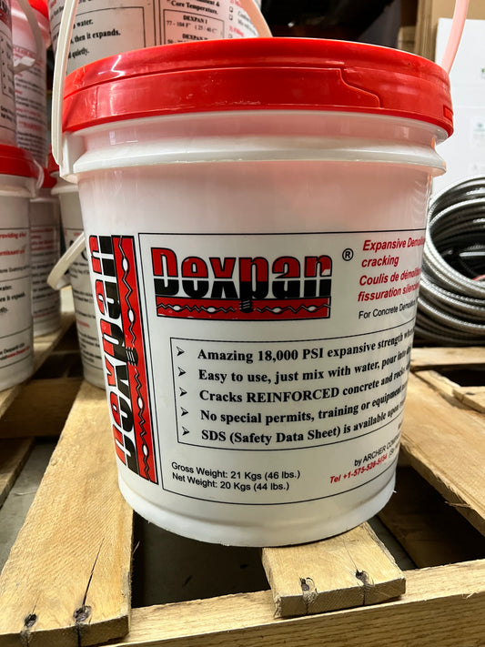 Dexpan Expansive Demolition Grout (77F-104F) - Type 1 - 44 Lb. Bucket